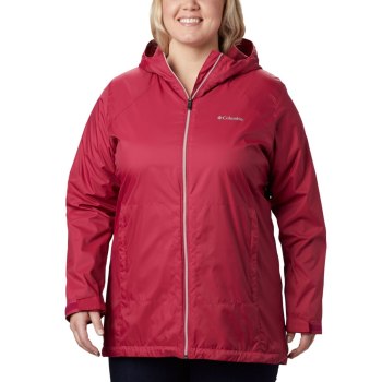 Columbia Jas Dames, Switchback Lined Long Plus Size Rood Paars Rood Paars, 30GDRMXFS